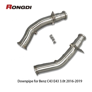 ท่อไอเสียสแตนเลส 304 แบบตรงสำหรับ Mercedes-Benz C43 E43 M276 3.0T ปี 2016-2019 - Product Image 5