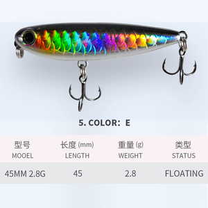<span class=keywords><strong>WTD</strong></span> ลอยดินสอเหยื่อว่ายน้ําประดิษฐ์เหยื่อน้ําเบสทะเลปิคเหยื่อตกปลาร่างกายแข็ง - Product Image 5