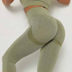 女性ワークアウトバットリフターヨガパンツシームレスヨガパンツカスタムロゴタイツ女性レギンス - Product Image 2
