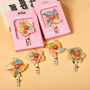 Aimants de réfrigérateur en forme de moulin à vent, rotatifs et personnalisables, comme souvenirs de voyage pour différentes villes, aimants de réfrigérateur en alliage de zinc - Product Image 6