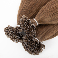 Extensions de cheveux humains vierges à 100 % non traitées, d'un seul donneur, à pointe en U, lisses, double épaisseur, vente en gros