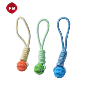 Interactive Rubber <b>Dog</b> Rope <b>Ball</b> Toys Bite-resistant Watermelon Shaped Molar Cleaning Leak-proof Food Safe Exercise for Puppies - Product Image 1