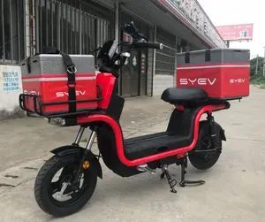 저렴한 50cc 피자 배달 스쿠터 뜨거운 판매 전기 오토바이 큰 상자