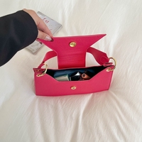 Sac à bandoulière minimaliste pour femme, forme géométrique, avec patch gaufré crocodile, poignée courte, sac sous le bras