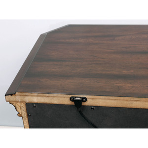 Espresso Nightstand Faux Wood Carved Details Bronze Ring Pulls Solidwood <b>2</b>-<b>Drawer</b> Bedroom Furniture <b>Storage</b> <b>Drawer</b> - Product Image 4