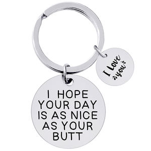 Llavero de acero inoxidable <span class=keywords><strong>Siempre</strong></span> seré tu niña niño <span class=keywords><strong>Siempre</strong></span> serás mi héroe Regalo del Día de la madre <span class=keywords><strong>para</strong></span> mamá Papá Llaveros - Product Image 4