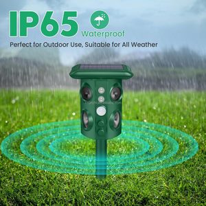 SAIJZEK Bán Buôn Thiết Bị Đuổi Chuột Rắn Siêu Âm Điều Khiển Động Vật Chạy Bằng Năng Lượng Mặt Trời Ngoài Trời Thiết Bị Đuổi Mèo - Product Image 4