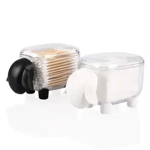 ที่ใส่ลูกบอลคอตตอนอะคริลิกสำหรับห้องน้ำ,ชุดจัดระเบียบภาชนะบรรจุของโต๊ะเครื่องแป้งตู้เก็บของ Qtip