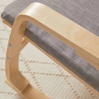 Chaise longue nordique BoConcept - Fauteuil inclinable à bascule avec structure en bois et fonction de démontage du tissu du canapé