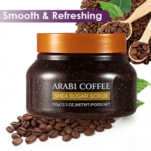 COFFEE Shea Sugar <b>Scrub</b> 350g Pine Apple Exfoliating Body <b>Scrub</b> For Body Face <b>Hand</b> Foot Exfoliate Remove dead skin and Moisturize - Product Image 3