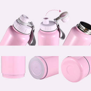 Tazón de agua multifuncional para perro, bebedero plegable personalizado, botellas de agua aisladas para mascotas - Product Image 2