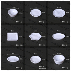 Vente spéciale bricolage gourmand artisanat pendentif breloques accessoires miniature maison de poupée ustensiles de cuisine à manger vaisselle petite assiette blanche - Product Image 5