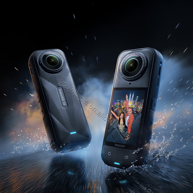 Insta360 X5 HDKing 8K 360° Vlog Video 2400mAh 3-Hour Battery Built-in Wind Guard Stabilization Mini Waterproof Action Camera