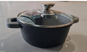 Set di Pentole Antiaderenti con Rivestimento in Granito, 6 Pezzi, 36-40-44cm, Pentole in Alluminio Nero per <span class=keywords><strong>Fornelli</strong></span> <span class=keywords><strong>a</strong></span> Gas e <span class=keywords><strong>a</strong></span> <span class=keywords><strong>Induzione</strong></span> - Product Image 6