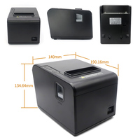Imprimante thermique Xincode POS USB / LAN / Série / Bluetooth pour tickets de caisse, murale, pour cuisine, 80 mm, avec code-barres