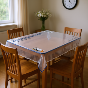 Cubierta de plástico transparente para mesa, 40 x 80 pulgadas, 1,5 mm de grosor, protector de escritorio rectangular impermeable para cubiertas de muebles - Product Image 2