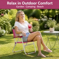 Chaise pliante extérieure en tissu moderne solide et durable pour parc et salle de sport