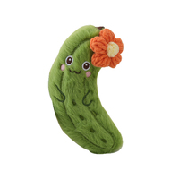 Porte-clés pendentif en peluche créatif, doux et adorable, motif fleur de concombre de dessin animé, rafraîchissant pour l'été, cadeau