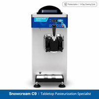 Kommerzielle Softeis-Maschine C9 mit 14-Tage-Pasteurisierungszyklus |   Kompakter Tisch-Eiscremebereiter für Cafés