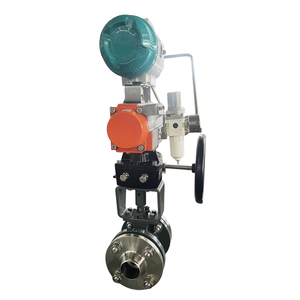 Vanne de régulation pneumatique à port en V haute température, siège métallique revêtu de stellite, ANSI 600LB, 425 ° C pour raffinerie de pétrole - Product Image 5