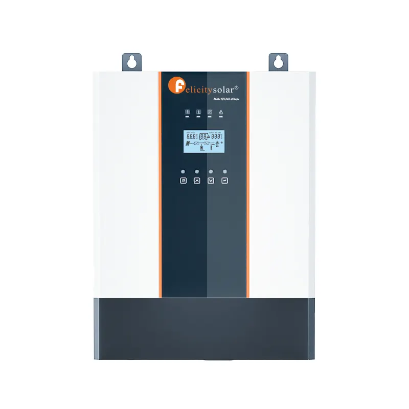 Onduleur hybride solaire Felicity 5kw 5kva 48v hors réseau contrôleur de Charge solaire mppt intégré pour appareils ménagers et personnels