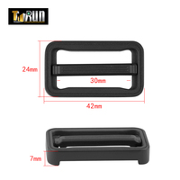 Boucle coulissante réglable en métal de 30 mm pour sangles de sac, sangle de sac, accessoires de sac américains, ajusteur en métal
