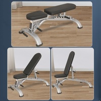 Chaise pliante multifonction réglable en métal pour entraînement à domicile, idéale pour les sit-ups et les développés couchés avec haltères