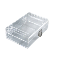 Boîte de protection transparente en acrylique anti-triche pour jeu de cartes de casino Baccarat, utilisation exclusive