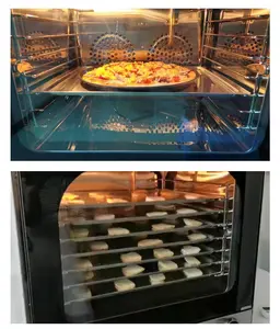 Hot Sale Stainless Steel 4 Deck Fast Pizza Oven Deck Oven For Hotel Kitchen Bakery Electric Chicken