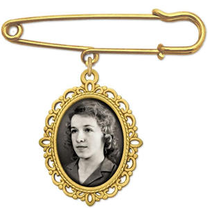 ブランクスペンダント記念写真ウェディングブーケ昇華卒業キャップチャームメタルブローチ - Product Image 3