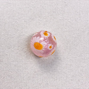 Fine <b>Glitter</b> Printed Round Bead Small Daisy Luminous Straight Hole DIY Phone Strap Pendant Beads <b>Pen</b> Hair Tie Accessories - Product Image 5