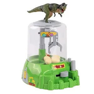 Máquina de juego de garra con moneda de empuje para niños, Mini grabador de Arcade, dispensador de huevos de dinosaurio, grúa de juguete con música