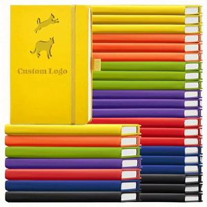 Libreta de Direcciones Espiralada A5 con Logotipo Simple, de Cuero PU, Agenda con Páginas Rayadas, Suministros de Oficina con Correa, Papelería - Product Image 1