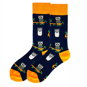 Chaussettes en coton stylées et funky pour hommes Pizza motif hibou mignon motifs de nourriture pour animaux de porc chaussettes <span class=keywords><strong>fantaisie</strong></span> en vrac à pois - Product Image 5