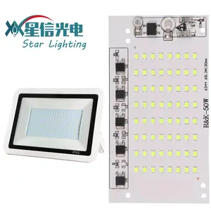 Xgd Hoge Kwaliteit 2 Jaar Garantie 4KV Surge 50W Flood Light Ac Dob Driverless Led Pcb Board