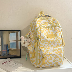 New <b>Backpack</b> Cross-Border Harajuku Style Cow Leopard Print <b>Backpack</b> Junior High <b>School</b> Lightweight Campus Class Student <b>Backpack</b> - Product Image 6