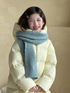 Veste d'hiver matelassée à capuche chaude pour filles, décontractée, tissée, à fermeture éclair, longue, gonflée, 90% duvet, coupe-vent - Product Image 3