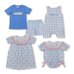 In Stock Baby Girls <b>Clothes</b> 4th of July Embroidery Pattern Design Kids Summer <b>Clothes</b> Sets - Product Image 4