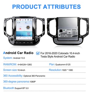 Navihua New Arrival 10.4 Inch Touch Screen Android Car Radio GPS DSP Wifi Carplay <b>Auto</b> Stereo for Chevrolet Colorado 2016-2020 - Product Image 6