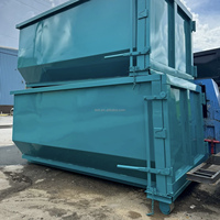 Conteneur de chantier à benne basculante robuste et personnalisé pour le recyclage des déchets