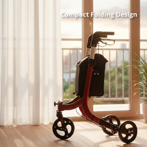 Déambulateur pour personnes âgées et patients en réadaptation, aide à la mobilité extérieure avec poignées réglables pour une stabilité accrue - Product Image 2