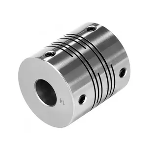 Customized Electric Motor Stainless Shaft Coupling 14mm-56mm Hole diameter 8mm-40mm Rigid coupling