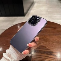 Coques de téléphone portable de luxe antichoc en PC rigide transparent anti-jaunissement pour iPhone 16 Pro Max 15 14 Plus 13 12 11 Pro 6 7 8 SE
