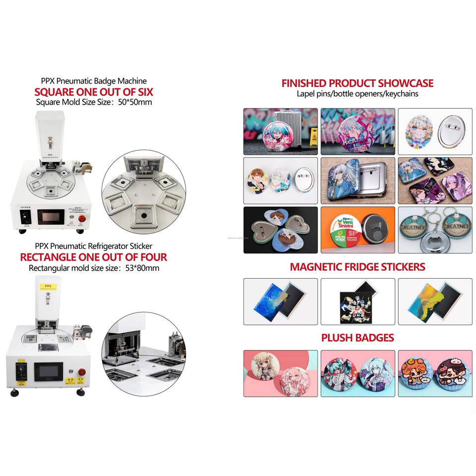 PPX Fridge Magnet Making Machine Set Multi-Mold Magnetic Photo Frame ...