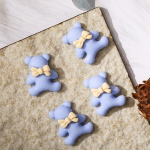 Paso Sico 11,5*13,5mm oso mate <span class=keywords><strong>3D</strong></span> <span class=keywords><strong>con</strong></span> corbata Color caramelo dibujos animados Kawaii resina decoración de <span class=keywords><strong>uñas</strong></span> diseño DIY - Product Image 5