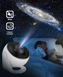 2 в 1 проектор-проектор для планетария-Галактика-звезда для спальни-360 Вращающаяся Лампа для проектора туманности, Звездный Ночной свет по времени