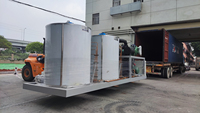 Mesin Pembuat Es Serpih Air Tawar Kelas Komersial ZXshare Industrial 35T 40T 50T dengan Casing Baja Tahan Karat, Mesin Pembuat Es Serpih Besar