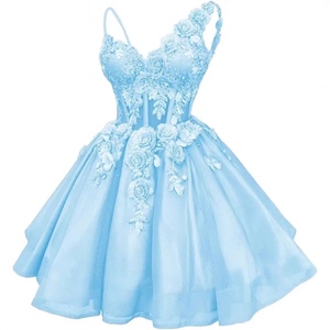 S2518N 2026 Nuovo Abito da Sera in Cashmere con Applicazioni in Pizzo, Vestito da Ballo per Adolescenti, in <span class=keywords><strong>Tulle</strong></span> con Perline, ad Asciugatura Rapida - Product Image 5