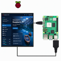 Layar TFT LCM 7,6 Inci 800x800 dengan Layar Sentuh Kapasitif, Lampu Latar LED Putih, Antarmuka MIPI untuk Raspberry Pi 5