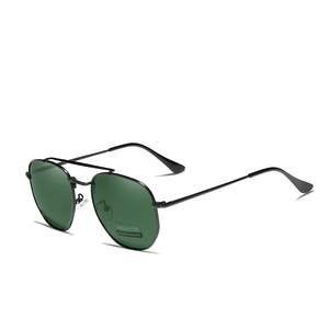 Authentische Vintage Polarisierte Sonnenbrille für Männer und Frauen mit Edelstahlrahmen und UV400-Schutz gegen Strahlung - Product Image 1